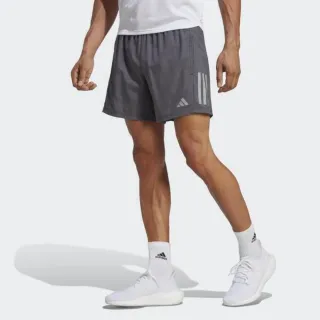 【adidas 愛迪達】Otr Heather Sh 男 運動短褲 跑步 內搭緊身褲 吸濕排汗 反光 亞洲版 灰(HR6614)