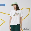 【gozo】怪奇探險B計劃弧形下擺合肩T恤(兩色)