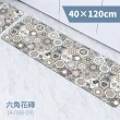 【FL 生活+】奈米硅藻土速乾防滑吸水地墊-40*120-特長款3入(豪宅廚房中島全配組)