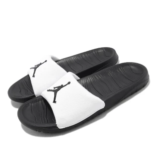 【NIKE 耐吉】拖鞋 Jordan Break Slide GS 女鞋 大童鞋 黑 白 一片拖 喬丹 運動拖鞋(CD5472-100)