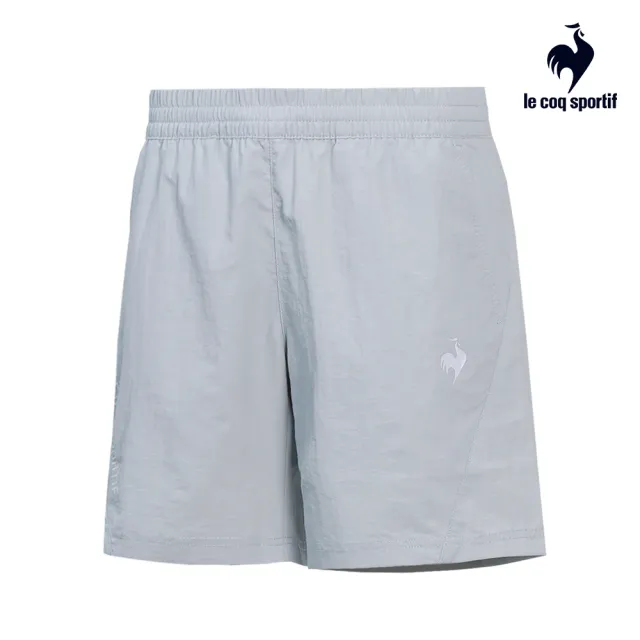 【LE COQ SPORTIF 公雞】防潑水基礎百搭平織運動短褲 男女-多款多色-LOR81881-882_LOR82881-882