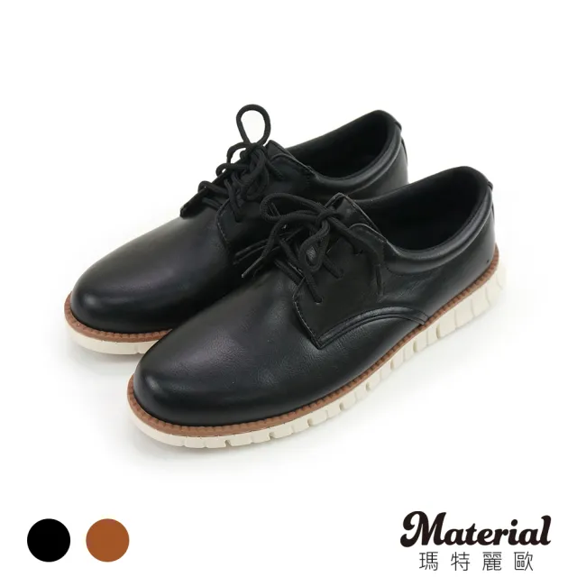 【MATERIAL 瑪特麗歐】男鞋 簡約綁帶紳士休閒鞋 MA女鞋 T21077(休閒鞋)