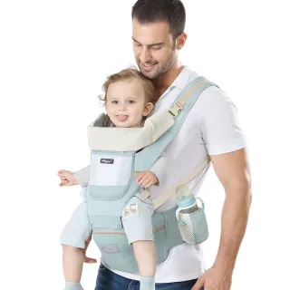 【親親寶貝】減壓舒適腰凳背帶 揹巾 嬰兒揹帶-透氣收納款