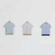 【CUMAR】異素材襯衫拼接背心假兩件短袖上衣(藍 綠 卡/魅力商品)