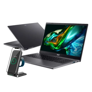 【Acer】快充無線充電座組★15.6吋i3輕薄筆電(Aspire 5/A515-58P-30EZ/i3-1305U/8G/512G/W11)