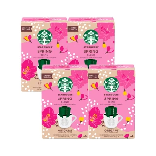 【STARBUCKS 星巴克】濾掛咖啡-春季綜合咖啡4入x4盒(共16入)