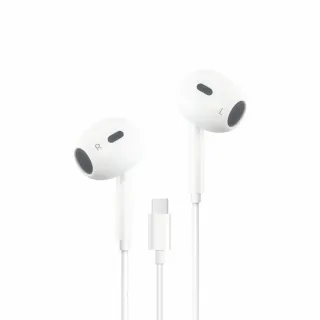 【Jellico】TYPE-C線控半入耳式耳機 白(JEE-X14-WTC)