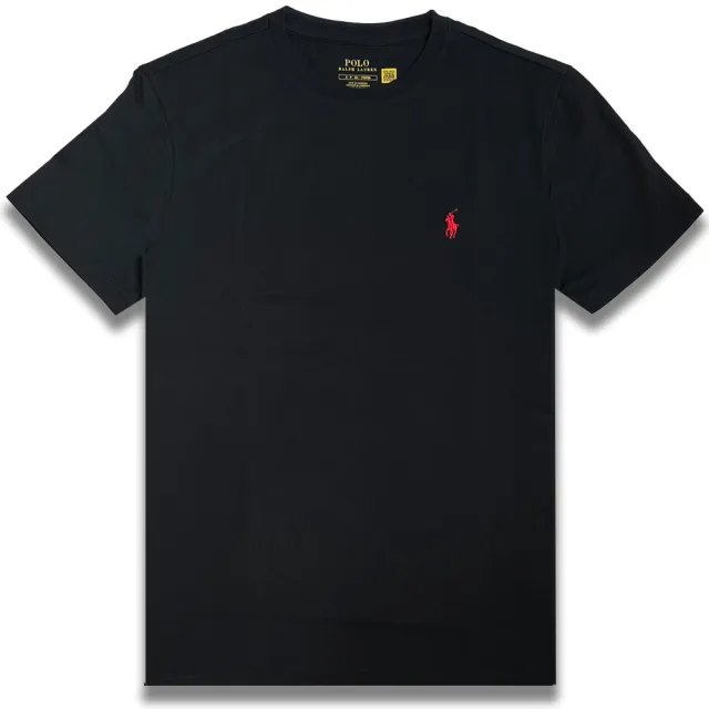 【RALPH LAUREN】POLO Ralph Lauren 休閒 素TEE 刺繡小馬短袖上衣(平輸品)