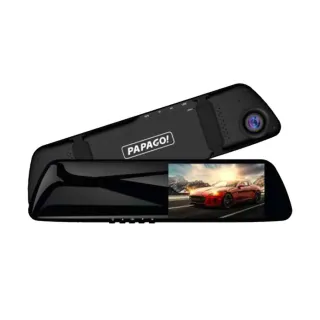 【PAPAGO!】DVR PAPAGO FX770後視鏡雙鏡頭+測速 附32G記憶卡 含安裝(車麗屋)