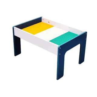 兒童多功能積木桌子 玩具遊戲實木桌(1桌子+1椅子+150顆大積木)