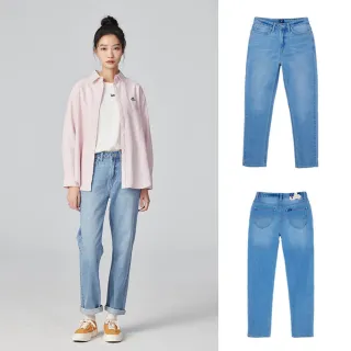 【Lee 官方旗艦】女裝 牛仔褲 / 422 高腰標準直筒 淺藍洗水 / 101+ 系列(LB317050602)