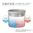 【KINYO】PP蓋耐熱玻璃儲物罐 1000ml(KSC-1100GY)