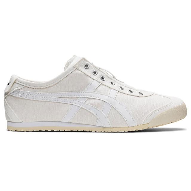 【Onitsuka Tiger】鬼塚虎 米白色MEXICO 66 SLIP-ON無鞋帶款 休閒鞋 (1183C141-100)