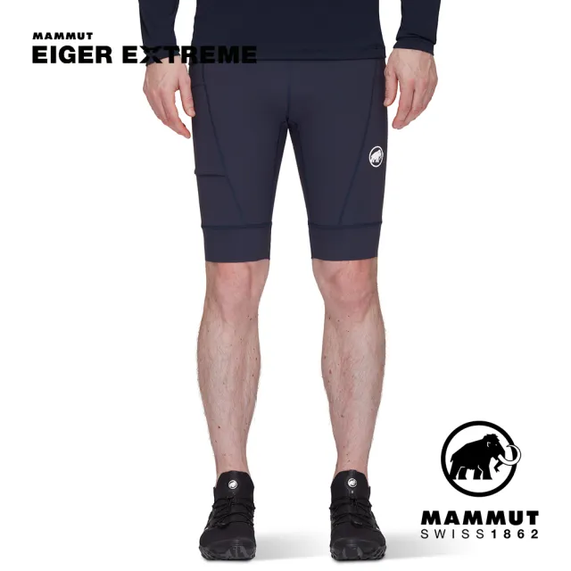 【Mammut 長毛象官方直營】Eiger Speed Short Tights Men 極限艾格彈性緊身短褲 夜藍 男款 #1023-00880