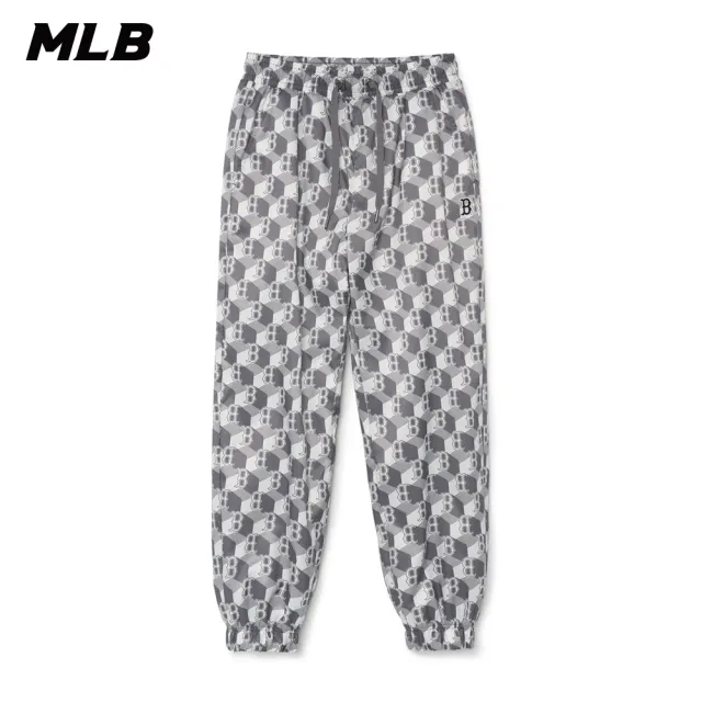 【MLB】女版運動褲 休閒長褲 MONOGRAM系列 波士頓紅襪隊(3FWPM0231-43GRS)