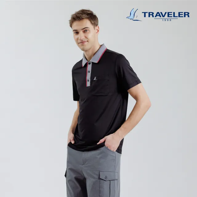 【TRAVELER 旅行者】男款超透氣消臭吸排上衣/POLO衫_231TR840(消臭/超透氣上衣)