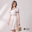 【IRIS 艾莉詩】溫柔感撞色洋裝-2色(32625)