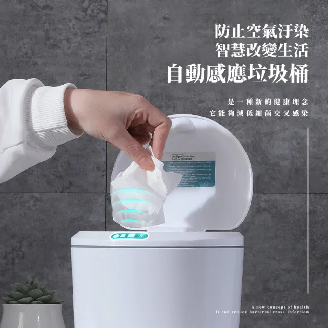 【居家生活】智能感應垃圾桶3L(有蓋 車用 桌上型 廁所 辦公室 收納桶) 衛浴垃圾桶 廚房垃圾桶 廚餘桶