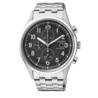 【CITIZEN 星辰】光動能時尚三眼計時男錶/42mm(CA0620-59H)
