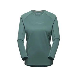 【Mammut 長毛象】Selun FL Longsleeve Logo Women 機能LOGO長袖T恤 深玉石綠 女款 #1016-01450