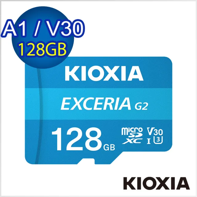 【KIOXIA  鎧俠】EXCERIA Micro SDHC R100MB UHS-I 128GB 記憶卡(附轉卡)