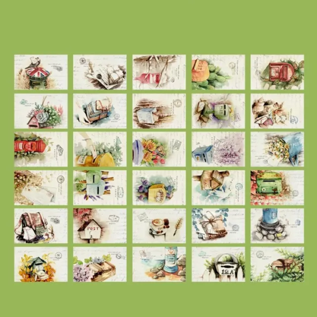 【德德小品集】明信片致遠方的你 30張(卡片 郵件 油箱 插畫 戀愛 情書 英國)