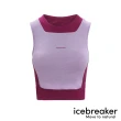 【Icebreaker】女 ZoneKnit☆ Cool-Lite☆ 網眼短版運動背心-附罩杯內襯(排汗衣/底層衣/美麗諾羊毛衣/T恤)