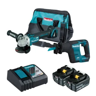 【MAKITA 牧田】DGA404RTX7 18V無刷雙機組 DGA404+DJR188(DGA404RTX7)