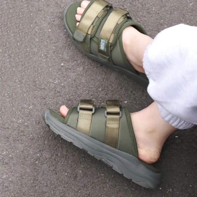 SUICOKE MOTO-RUN OG-332 軍綠色 魔鬼氈 慢跑鞋底 厚底 拖鞋 SK23332OL