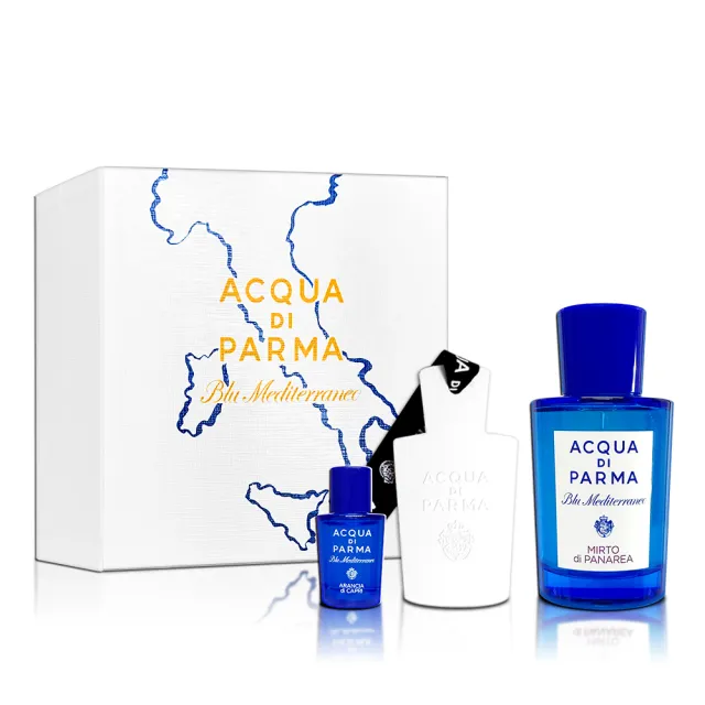 Acqua Di Parma】藍色地中海系列-帕納里加州桂淡香水75ML禮盒(擴香石+