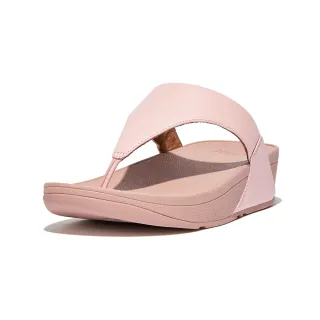 【FitFlop】LULU LEATHER TOEPOST經典皮革夾脚涼鞋-女(玫瑰鹽)