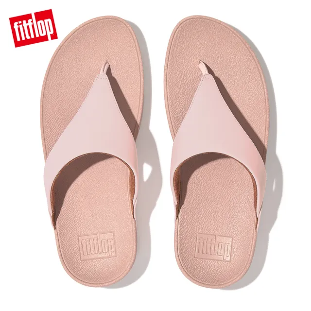 【FitFlop】LULU LEATHER TOEPOST經典皮革夾脚涼鞋-女(玫瑰鹽)