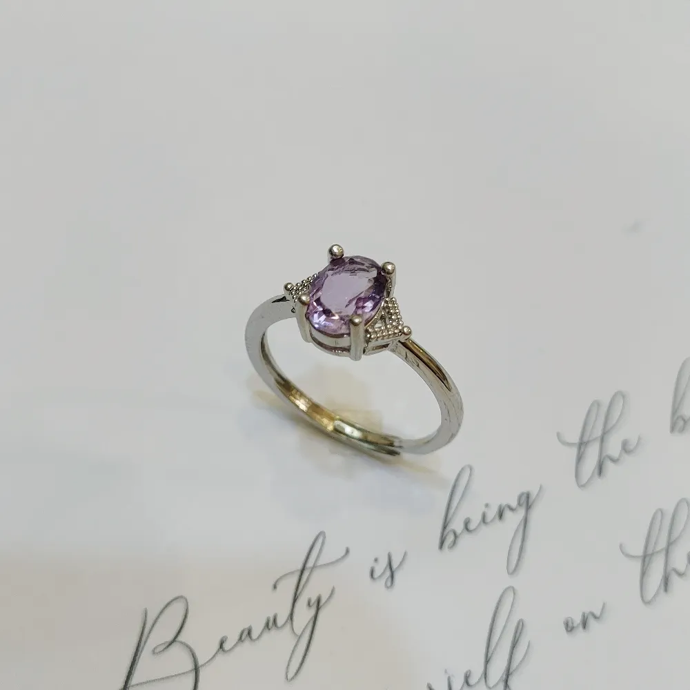 【Le Bonheur】紫水晶戒指 開口可調節(情人節 生日禮物 七夕禮物 情人節 送女友)
