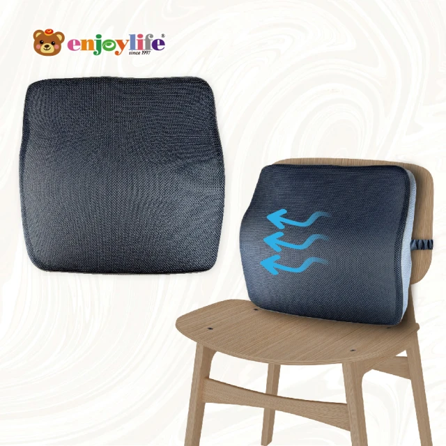 郝眠 L型一體坐靠墊 記憶棉護腰墊(椅墊 腰靠 座椅墊)折扣