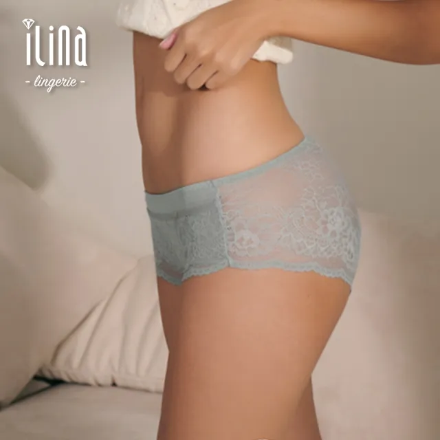 【ILINA 璦琳娜內衣】涼.新發現 蕾絲透氣無痕三角小褲-綠 M L XL(睡覺內褲.性感內褲)