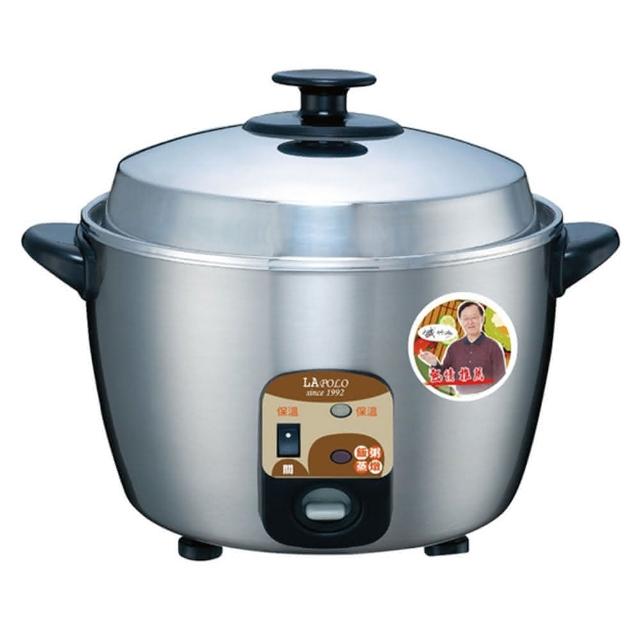 LAPOLO藍普諾 LAN5-2206 電鍋專為4-6人家庭設計,6人份實際容量,採用304不鏽鋼內外鍋,耐用安全。具備700W快速加熱與自動保溫功能,尺寸30.2x25.2x25.4cm,重量僅2kg,110V/60Hz適用臺灣電壓。配件包含蒸架、量杯、飯匙,臺灣產地,一年保固,BSMI認證R64074。理想選擇煮飯蒸菜,健康蒸氣烹飪不沾鍋體驗! LAPOLO藍普諾 LAN5-2206