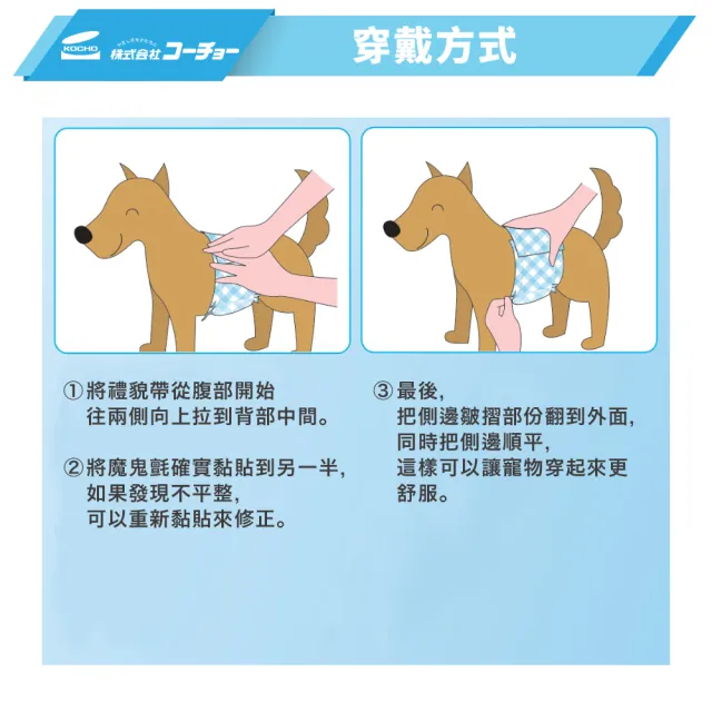 【KOCHO可嬌】NEO犬用公狗禮貌帶 2入組(寵物尿布/日本製/SS-S-M-L)