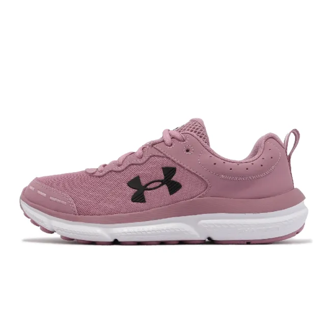 【UNDER ARMOUR】慢跑鞋 Charged Assert 10 女鞋 粉 白 緩震 回彈 運動鞋 路跑 UA(3026179600)