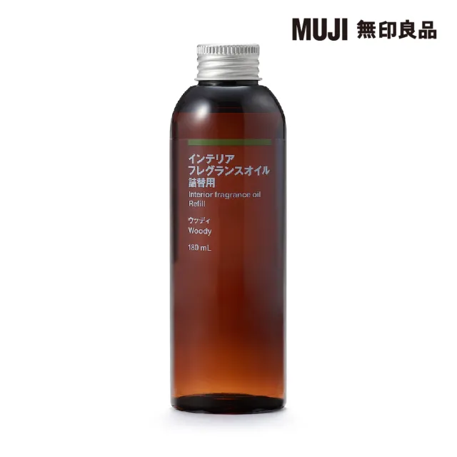 【MUJI 無印良品】空間芬香油/補充瓶/木質/180ml