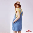 【BRAPPERS】女款 Boy friend系列-全棉牛仔吊帶短裙(淺藍)