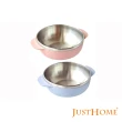 【Just Home】小麥纖維304不鏽鋼飯碗15.5cm(兒童餐具 兒童碗盤 兒童餐盤)