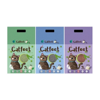 【CatFeet】天然環保破碎型豆腐砂 7L*12包入 《3種香味》(仿礦貓砂/貓砂/環保豆腐砂/低粉塵貓砂)