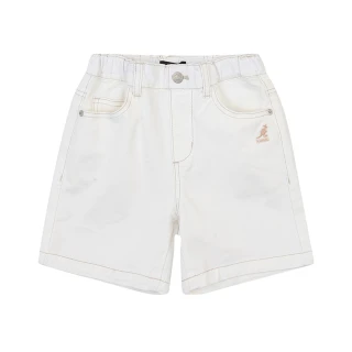 【KANGOL】韓國-KIDS 白牛仔短褲(W23SC003WT)