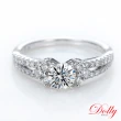 【DOLLY】0.50克拉 18K金求婚戒完美車工鑽石戒指(039)