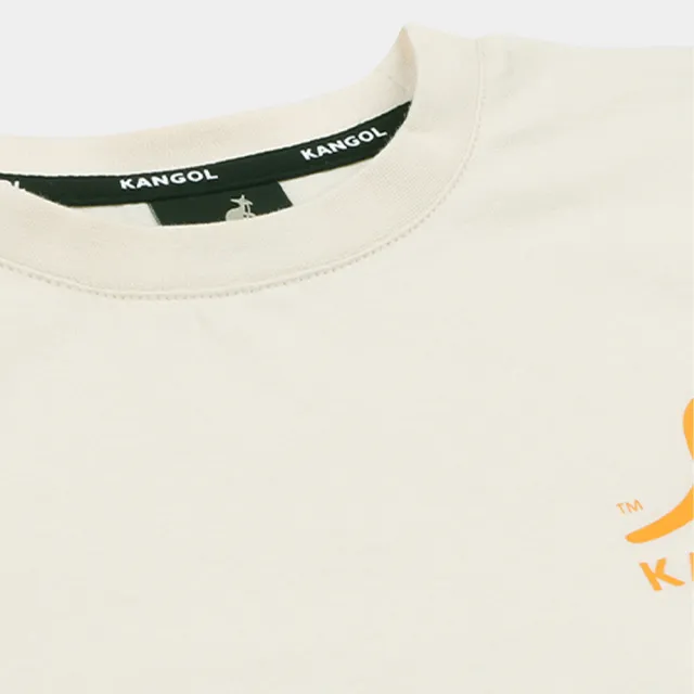 【KANGOL】韓國-KIDS 撞色袋鼠短袖T恤-綠/黃(W23SM414KH)