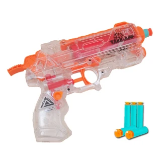 【孩子國】2合1水槍+軟彈槍/互動射擊玩具(附6枚吸盤式安全軟彈)