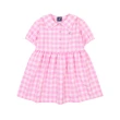 【KANGOL】韓國-KIDS 方格子洋裝-粉紅(W23SD201PK)