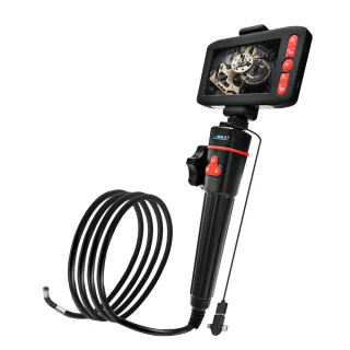 【工具達人】可轉向管道內視鏡 管路內窺鏡 管道攝影機 抓漏工具 工業錄影機 可轉向(190-VBA3601MS)