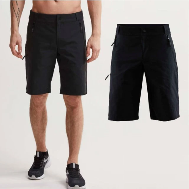 CRAFT 男 CASUAL SPORTS SHORTS 休閒短褲.戶外快乾登山健行運動褲(1907229-999000 黑)