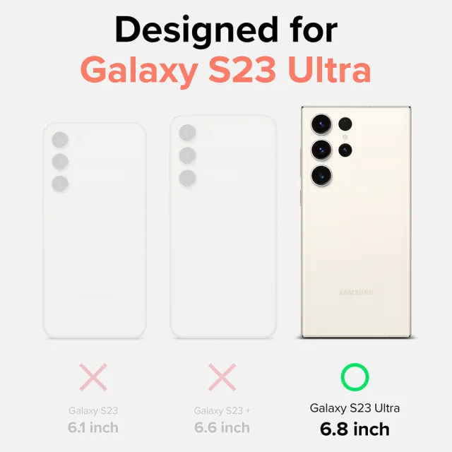 【Ringke】三星 Galaxy S23 Ultra 6.8吋 Fusion Design 防撞手機保護殼(Rearth 軍規防摔)